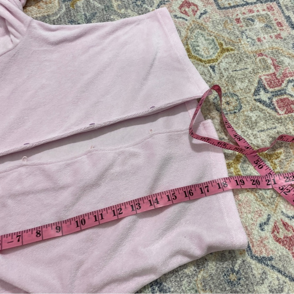 Fabletics Large Terry Cloth Button Down Collared … - image 10